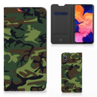 Samsung Galaxy A10 Hoesje met Magneet Army Dark