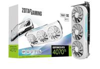 ZOTAC Gaming GeForce RTX 4070 Ti Trinity OC White Edition DLSS 3 12 GB GDDR6X 192-bit 21 Gbps PCIE 4.0 Gaming grafische kaart, IceStorm 2.0 Geavanceerde koeling, Spectra 2.0 RGB-verlichting,