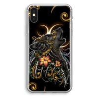 Huilende Wolf: iPhone XS Transparant Hoesje