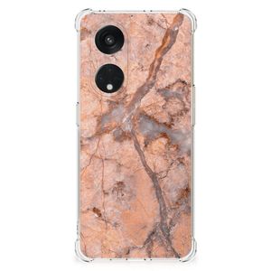 OPPO Reno8 T 5G Anti-Shock Hoesje Marmer Oranje