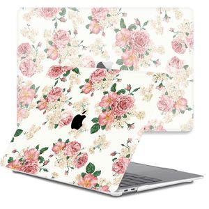 Lunso MacBook Pro 16 inch (2019) cover hoes - case - Pink Roses