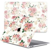 Lunso MacBook Pro 16 inch (2019) cover hoes - case - Pink Roses - thumbnail