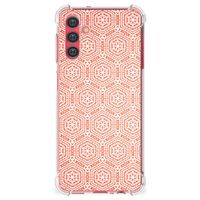 Samsung Galaxy A13 5G | A04s Doorzichtige Silicone Hoesje Pattern Orange - thumbnail