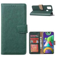 Flip Cover Hoesje Galaxy M21 Groen met Pasjeshouder