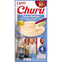 INABA Churu Puree Kattenlekkernijen Creamy Snacks, hoogwaardige eiwitten met tonijn 56 g (1 stuk), kattensnacks in premium kwaliteit