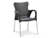 Stapelbare tuinstoel MAURO antraciet