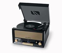 Muse MT-110 B retro stereo-installatie met platenspeler, bluetooth, cd-speler en radio met USB voor afspelen en opnemen, zwart