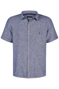 Jupiter Casual Modern Fit Overhemd Korte mouw donkerblauw