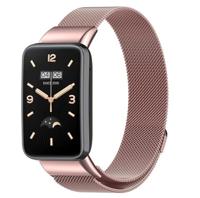 By Qubix - Milanese bandje - Rosé goud - Compatible met Xiaomi Smart Band 7 Pro - Compatible Xiaomi bandje