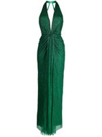 Jenny Packham robe longue Zooey à sequins - Vert