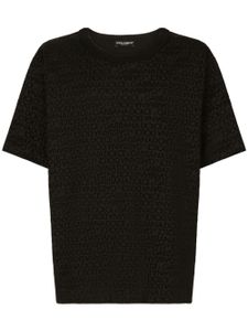 Dolce & Gabbana t-shirt en coton à logo imprimé - Noir