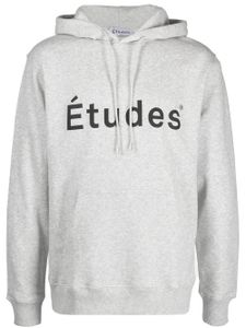 Etudes hoodie à logo imprimé - Gris