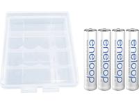 Oplaadbare AAA batterij (potlood) Panasonic eneloop HR03 + Box NiMH 750 mAh 1.2 V 4 stuk(s)