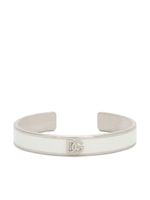 Dolce & Gabbana bracelet torque à plaque logo - Argent - thumbnail