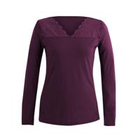 Shirt met kant, pruim 36