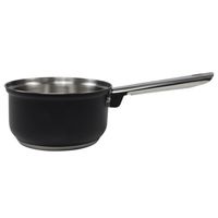 Svenska Living Steelpan/sauspan - zwart - RVS - D16 cm - 1L - Alle warmtebronnen   -