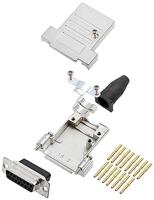 Encitech DTSL15-SJSRG-T-DBCS-K 6355-0089-12 D-SUB Buchsenleisten-Set 180° Polzahl: 15 Crimpen 1 pc(s)