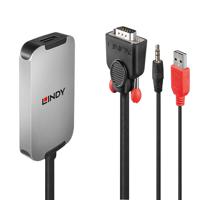 LINDY AV Converter 38296 [Jackplug, USB, VGA - DisplayPort] 1920 x 1080 Pixel