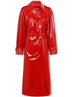 Dolce & Gabbana trench mi-long à taille ceinturée - Rouge