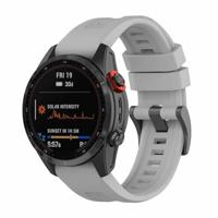 By Qubix - Siliconen sportbandje - Grijs - Compatible met Garmin Tactix 8-51mm - Compatible Garmin bandje