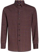 ETRO chemise en coton à imprimé graphique - Rouge