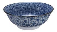 Blauw/Witte Kom - Mixed Bowls - 21 x 8cm 1000ml