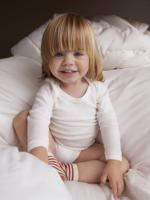 Set van 2 rompers met lange mouwen PETIT BATEAU wit