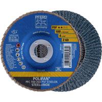 PFERD 67766100 PFC 100 Z 60 PSF STEELOX/16,0 Lamellenschijf Diameter 100 mm Boordiameter 16 mm RVS, Staal 10 stuk(s) - thumbnail