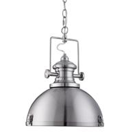 Searchlight Hanglamp Industrial Pendants Ø 31cm zilver mat 2297SS - thumbnail