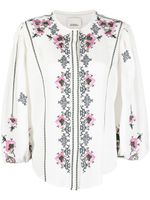 ISABEL MARANT blouse à fleurs brodées - Blanc - thumbnail