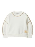 Burberry Kids sweat EKD en coton - Gris