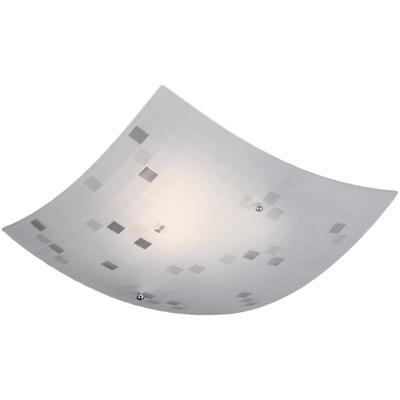 LED Plafondlamp - Plafondverlichting - Trion Colmino - E27 Fitting - 1-lichts - Vierkant - Mat Wit - Aluminium
