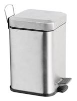 BWH design Square afvalemmer gepolijst RVS 8 liter