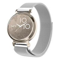 By Qubix - Milanese bandje - Zilver - Compatible met Garmin Lily 2 - Compatible Garmin bandje
