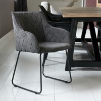 Rivièra Maison Eetkamerstoel 'Frisco Drive' Italian Rib, kleur Mocha