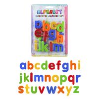 4x setjes Gekleurde magnetische alfabet speelgoed letters 26 stuks 4 cm