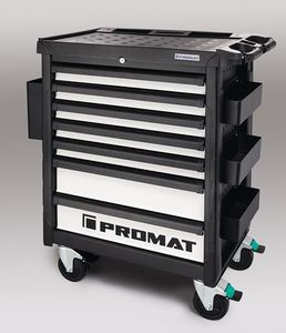 Promat Gereedschapswagen | professional | B790xD480xH1035mm | 650 kg 7 laden | staalplaat - 4000871048 4000871048