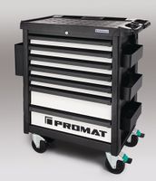 Promat Gereedschapswagen | professional | B790xD480xH1035mm | 650 kg 7 laden | staalplaat - 4000871048 4000871048 - thumbnail