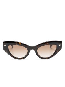 Alexander McQueen Eyewear lunettes de soleil à détails de clous - Noir