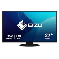 EIZO FlexScan EV2795-BK Monitor, 68,5 cm (27 inch), HDMI, USB 3.1 Hub, USB 3.1 Type C, RJ-45 LAN, DisplayPort, 5 ms reactietijd, resolutie 2560 x 1440, zwart