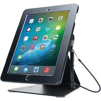 CTA Digital: Desktop Anti-diefstal iPad Stand voor iPad Air iPad Pro 9 7 iPad Gen 6 (2018) iPad Gen 5 (2017) iPad (Gen 2-4) compatibel met hoofdtelefoonaansluiting creditcardlezers & meer, zwart