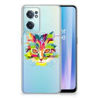 OnePlus Nord CE 2 5G Telefoonhoesje met Naam Cat Color