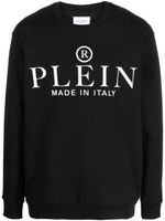 Philipp Plein pull en coton à logo imprimé - Noir