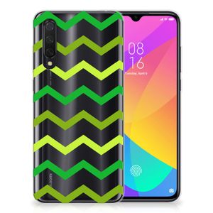 Xiaomi Mi 9 Lite TPU bumper Zigzag Groen