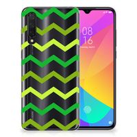 Xiaomi Mi 9 Lite TPU bumper Zigzag Groen