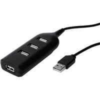 Digitus AB-50001-1 USB 2.0-hub 4 poorten Zwart