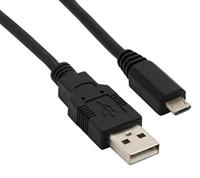 Sharkoon 4044951015498 - USB-kabel (2 m, USB A, Micro-USB B, 2.0, mannelijke connector/mannelijke connector, zwart)