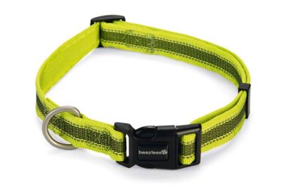 Beeztees Cabo - Halsband Hond - Nylon - Geel - 48-70 Cm