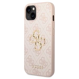 Guess 4G Big Metal Logo iPhone 14 Plus Hybrid Case - Roze