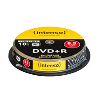 Intenso 4381142 DVD+R 8,5 GB Double Layer Printable 8x Speed 10er Spindel, Geen